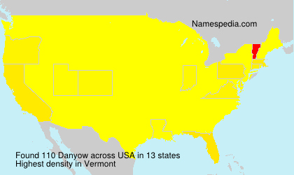 Surname Danyow in USA Surname Danyow in USA