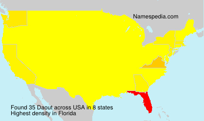 Surname Daout in USA Surname Daout in USA