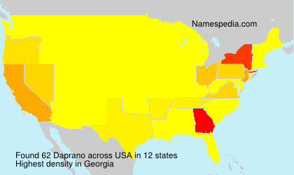 Surname Daprano in USA Surname Daprano in USA