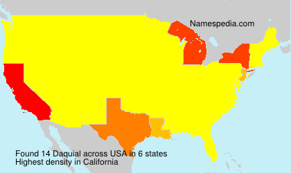 Surname Daquial in USA Surname Daquial in USA