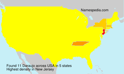 Surname Daraujo in USA