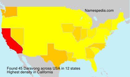Surname Daravong in USA Surname Daravong in USA
