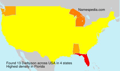 Surname Darbyson in USA Surname Darbyson in USA