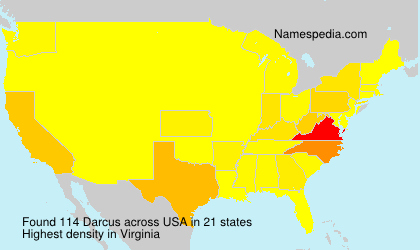 Surname Darcus in USA Surname Darcus in USA