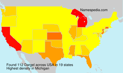 Surname Dargel in USA Surname Dargel in USA