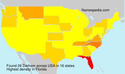 Surname Darham in USA Surname Darham in USA