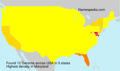 Surname Darisme in USA Surname Darisme in USA