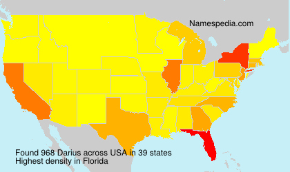 Surname Darius in USA Surname Darius in USA