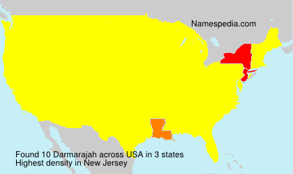 Surname Darmarajah in USA Surname Darmarajah in USA