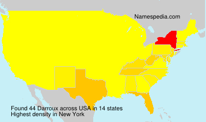 Surname Darroux in USA Surname Darroux in USA