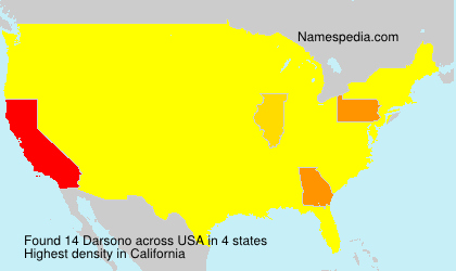 Surname Darsono in USA Surname Darsono in USA