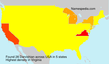 Surname Darvishian in USA Surname Darvishian in USA