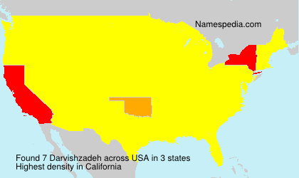 Surname Darvishzadeh in USA Surname Darvishzadeh in USA