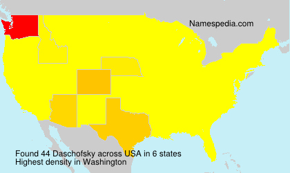 Surname Daschofsky in USA Surname Daschofsky in USA