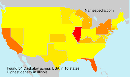 Surname Daskalov in USA Surname Daskalov in USA