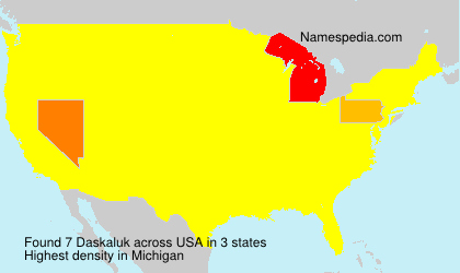Surname Daskaluk in USA Surname Daskaluk in USA