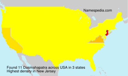 Surname Dasmahapatra in USA Surname Dasmahapatra in USA