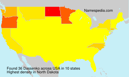 Surname Dassenko in USA Surname Dassenko in USA