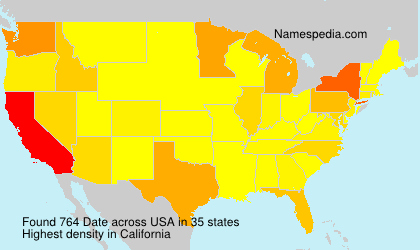 Surname Date in USA