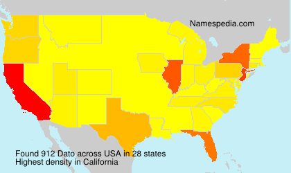 Surname Dato in USA