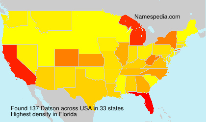 Surname Datson in USA Surname Datson in USA