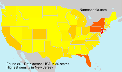 Surname Datz in USA Surname Datz in USA