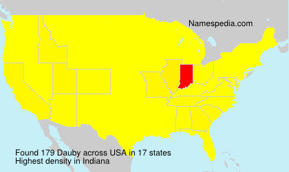 Surname Dauby in USA Surname Dauby in USA