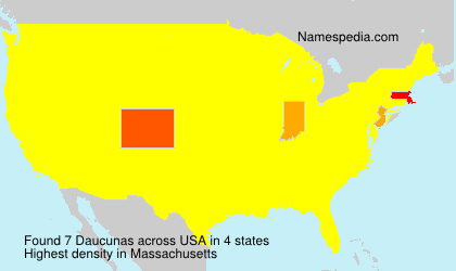 Surname Daucunas in USA Surname Daucunas in USA