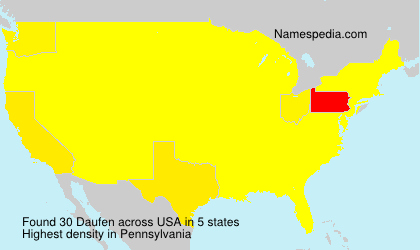 Surname Daufen in USA Surname Daufen in USA