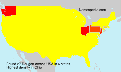 Surname Daugert in USA Surname Daugert in USA