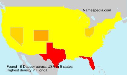 Surname Dauper in USA Surname Dauper in USA
