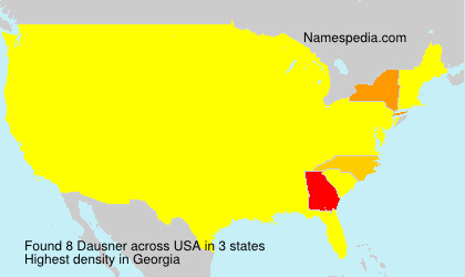Surname Dausner in USA