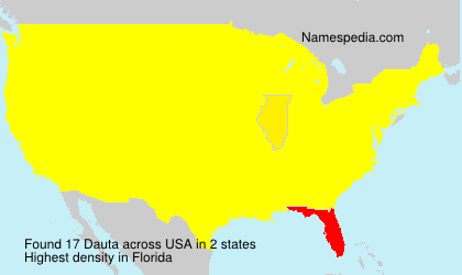 Surname Dauta in USA Surname Dauta in USA