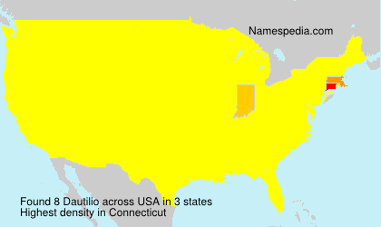 Surname Dautilio in USA Surname Dautilio in USA