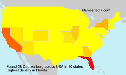 Surname Dautzenberg in USA