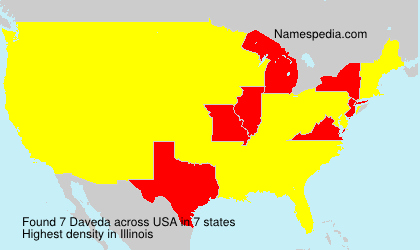 Surname Daveda in USA Surname Daveda in USA