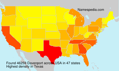 Surname Davenport in USA