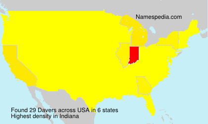 Surname Davers in USA Surname Davers in USA