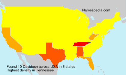 Surname Davidosn in USA Surname Davidosn in USA