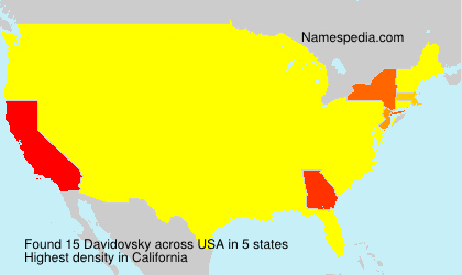Surname Davidovsky in USA Surname Davidovsky in USA