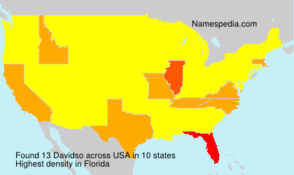 Surname Davidso in USA Surname Davidso in USA