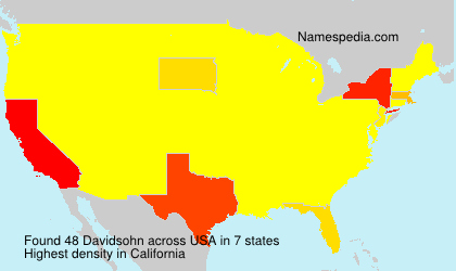 Surname Davidsohn in USA