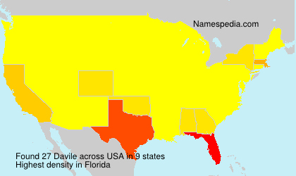 Surname Davile in USA Surname Davile in USA