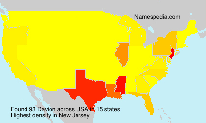 Surname Davion in USA Surname Davion in USA