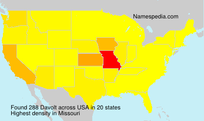 Surname Davolt in USA Surname Davolt in USA