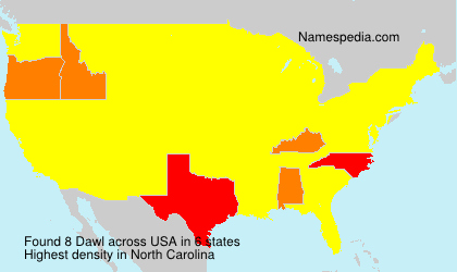 Surname Dawl in USA Surname Dawl in USA