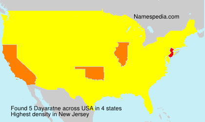 Surname Dayaratne in USA Surname Dayaratne in USA