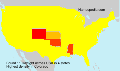 Surname Daylight in USA Surname Daylight in USA