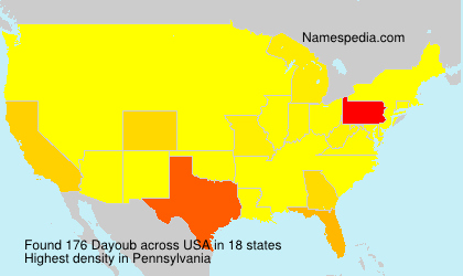 Surname Dayoub in USA Surname Dayoub in USA