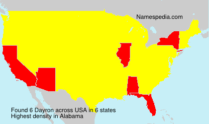 Surname Dayron in USA Surname Dayron in USA